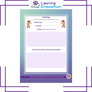 A purple page with the words learning emporium.