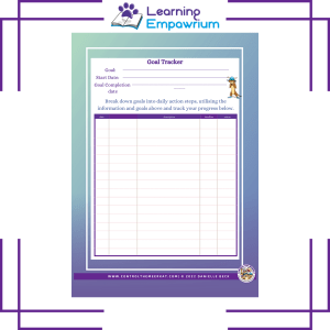 A purple sheet with the words learning emporium on it.