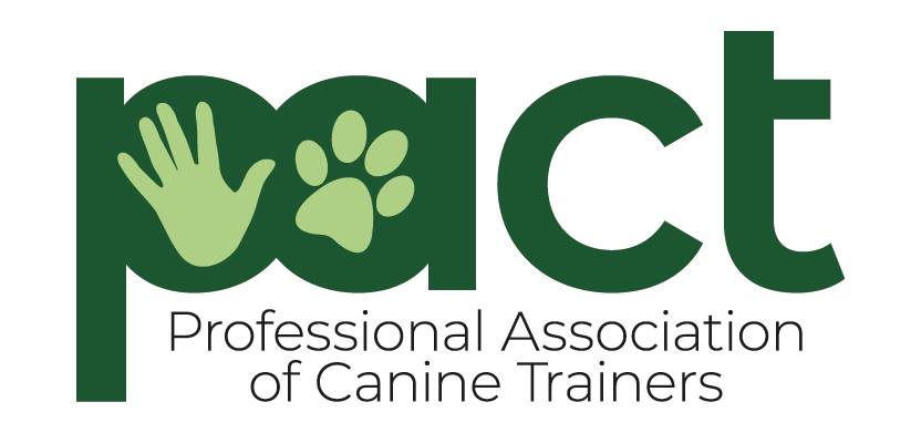 The professional association of canine trainers logo.