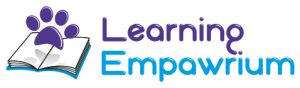 Learning empowerum logo with a paw print.