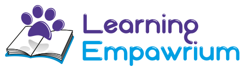 Learning empowerum logo with a paw print.