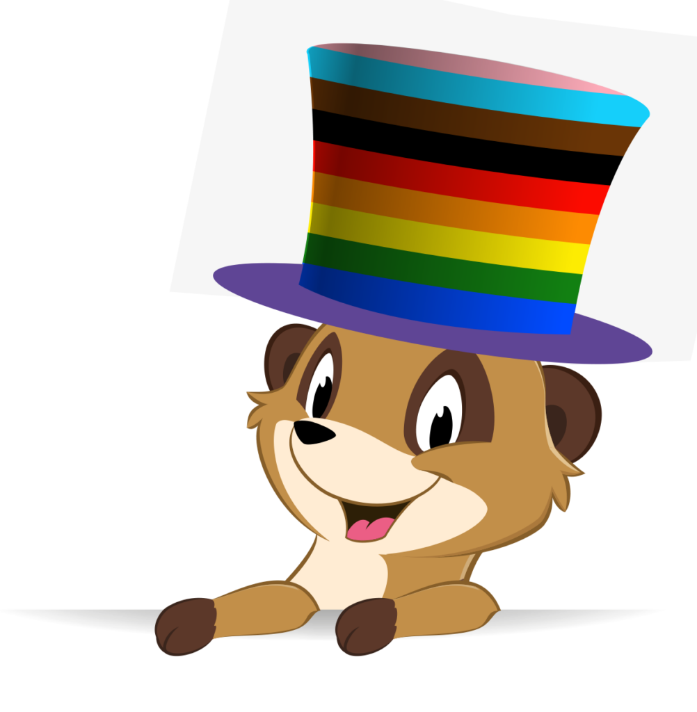 A CTM meerkat donning a top hat.