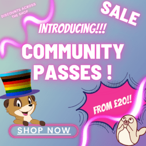 A banner introducing Danielle Beck's sale community passes.