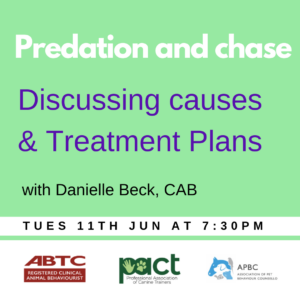 Predation and chase – Discussing causes & Treatment plans Tuesday 11th June are discussing causes and treatment plans for managing aggressive behavior.