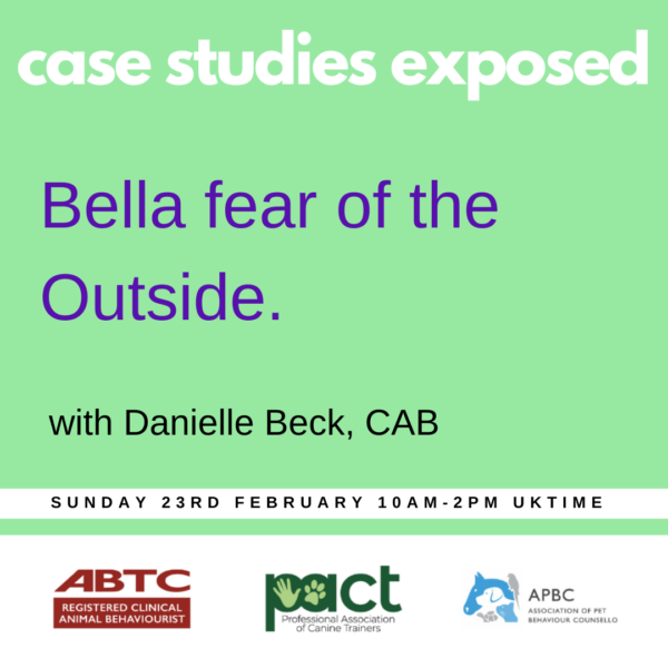 Case Study Exposed - Bella Fear of Outside Sunday 23rd February 10am until 2pm uktime